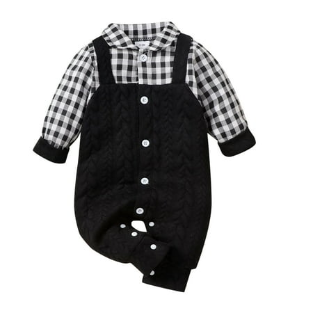 Baby Boys Girls Patchwork Long Sleeve Plaid Romper Jumpsuit Cute Fashion Child Clothes Outfits
Baby Boys Girls Patchwork Long Sleeve Plaid Romper Jumpsuit Cute Fashion Child Clothes Outfits