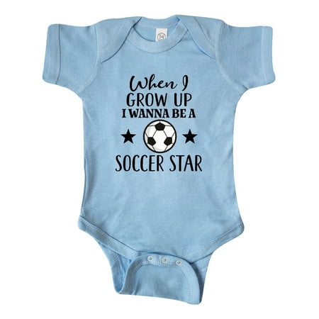Inktastic Future Soccer Star Gift Baby Boy or Baby Girl Bodysuit
