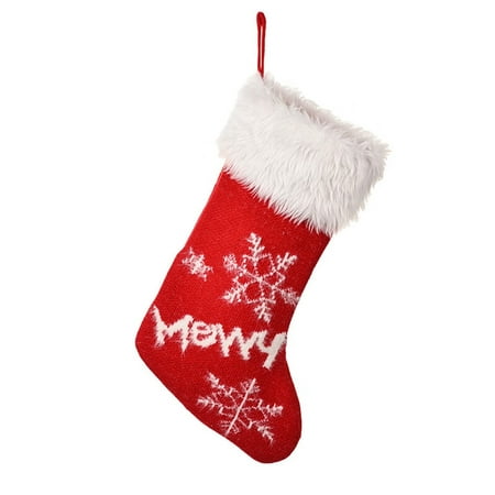 SHANGFAJ Christmas Sock Xmas Stocking Pendant Super Soft Wear Resistant Snowflake Pattern Large Capacity Cloth New Year Christmas Stocking Gift Candy Bag for Shopping Mall
SHANGFAJ Christmas Sock Xmas Stocking Pendant Super Soft Wear Resistant Snowflake Pattern Large Capacity Cloth New Year Christmas Stocking Gift Candy Bag for Shopping Mall