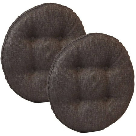 Gripper Non-Slip 14 x 14 Omega Tufted Barstool Cushions Set of 2