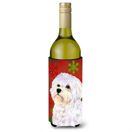Maltese Red and Green Snowflakes Holiday Christmas Wine Bottle Beverage Insulator Beverage Insulator Hugger
Maltese Red and Green Snowflakes Holiday Christmas Wine Bottle Beverage Insulator Beverage Insulator Hugger