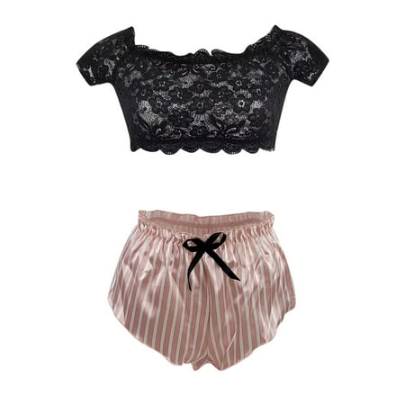 B91xZ Lingerie For WomenFashion Cold Shoulder Lace Underwear Uniforms Underwear Sets Sleepwear Pajamas Role Play Lingerie for Couples Pink L
B91xZ Lingerie For WomenFashion Cold Shoulder Lace Underwear Uniforms Underwear Sets Sleepwear Pajamas Role Play Lingerie for Couples Pink L