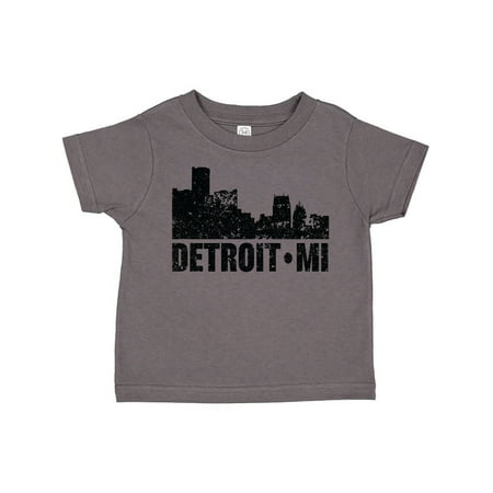 Inktastic Detroit Skyline Grunge Gift Toddler Boy or Toddler Girl T-Shirt