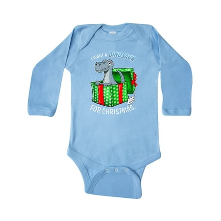 Inktastic I Want a Dinosaur for Christmas in Green and Red Gift Box Gift Baby Boy or Baby Girl Long Sleeve Bodysuit
Inktastic I Want a Dinosaur for Christmas in Green and Red Gift Box Gift Baby Boy or Baby Girl Long Sleeve Bodysuit
