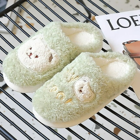 QWZNDZGR Winter Fuzzy Men s Cotton Slippers Warm Indoor Women Cartoon Bear Furry Slides Plush Thick Flat Platform Anti-slip Flip Flops
QWZNDZGR Winter Fuzzy Men s Cotton Slippers Warm Indoor Women Cartoon Bear Furry Slides Plush Thick Flat Platform Anti-slip Flip Flops