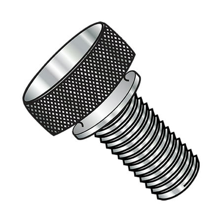 4-40X3/8 Knurled Thumb Screw with Washer Face Full Thread 18 8 Stainless Steel (Pack Qty 100) BC-0406TKW188
4-40X3/8 Knurled Thumb Screw with Washer Face Full Thread 18 8 Stainless Steel (Pack Qty 100) BC-0406TKW188