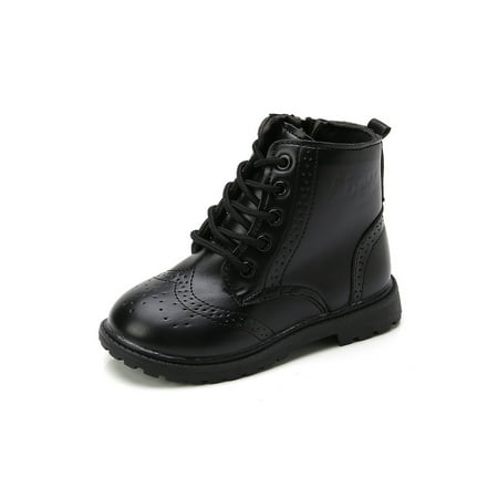 Ferndule Girls Boys Combat Boot Plush Lined Short Bootie Side Zipper Ankle Boots Casual Lace Up Booties Outdoor Winter Shoes Warm Non-Slip Black Style B 6.5C
Ferndule Girls Boys Combat Boot Plush Lined Short Bootie Side Zipper Ankle Boots Casual Lace Up Booties Outdoor Winter Shoes Warm Non-Slip Black Style B 6.5C