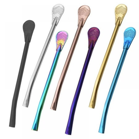 304 Stainless Steel Straw Spoon Coffee Mixing Spoon Hot Drink Spoon Residue Juice Flower Tea Filter Horse Tea Spoon One Color
304 Stainless Steel Straw Spoon Coffee Mixing Spoon Hot Drink Spoon Residue Juice Flower Tea Filter Horse Tea Spoon One Color