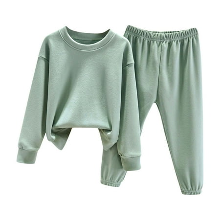 Atogsazn Toddler Baby Boys Girls Winter Pajama Set Kids Long Sleeve Top and Pants 2Pcs Set Children s Solid Color Outfits A-Green 2-3 Years on Clearance
Atogsazn Toddler Baby Boys Girls Winter Pajama Set Kids Long Sleeve Top and Pants 2Pcs Set Children s Solid Color Outfits A-Green 2-3 Years on Clearance