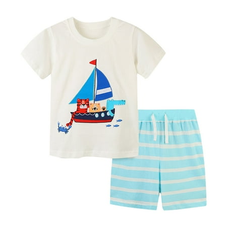 Rovga Boys 2 Piece Outfit Summer New T Shirt Set Knitted Cotton Animal Boat Cartoon Embroidery Children Two Piece Set Boy Outfits
Rovga Boys 2 Piece Outfit Summer New T Shirt Set Knitted Cotton Animal Boat Cartoon Embroidery Children Two Piece Set Boy Outfits