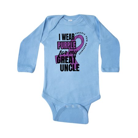 Inktastic Chronic Pain I Wear Purple For My Great Uncle Gift Baby Boy or Baby Girl Long Sleeve Bodysuit
Inktastic Chronic Pain I Wear Purple For My Great Uncle Gift Baby Boy or Baby Girl Long Sleeve Bodysuit