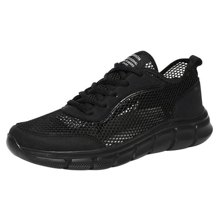 Sneakers Men Mens Casual Shoes Hollow Out Solid Color Flat Bottom Breathable Shoes Mesh Black 44
Sneakers Men Mens Casual Shoes Hollow Out Solid Color Flat Bottom Breathable Shoes Mesh Black 44