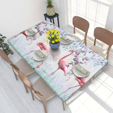 Home Deluxe Tablecloth Pink Delicate Flamingos Waterproof Elastic Rim Edged Table Cover- For Christmas Parties And Picnics 4ft
Home Deluxe Tablecloth Pink Delicate Flamingos Waterproof Elastic Rim Edged Table Cover- For Christmas Parties And Picnics 4ft