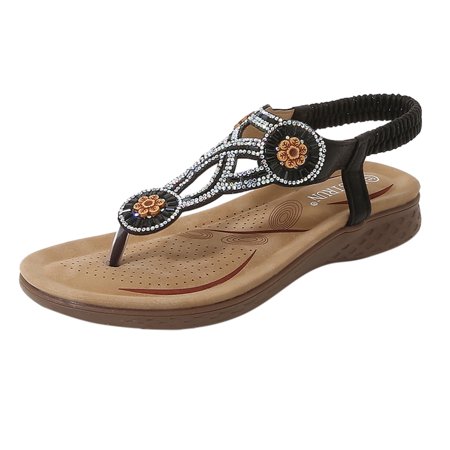 Womens Sandals Flats Shoes Women Sandals Comfort With Elastic Ankle Strap Casual Bohemian Beach Shoes Slip On Rhinestone Sandals Women Flats Open Toe Women S Sandals Pu Black 41
Womens Sandals Flats Shoes Women Sandals Comfort With Elastic Ankle Strap Casual Bohemian Beach Shoes Slip On Rhinestone Sandals Women Flats Open Toe Women S Sandals Pu Black 41