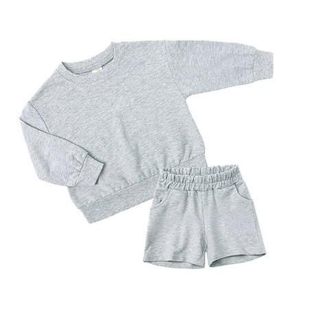 Toddler Outfits Sets For Teens Girls Boys Winter Long Short Sleeve Solid Colour Tops 2Pcs For Babys Kids Clothes Suit
Toddler Outfits Sets For Teens Girls Boys Winter Long Short Sleeve Solid Colour Tops 2Pcs For Babys Kids Clothes Suit