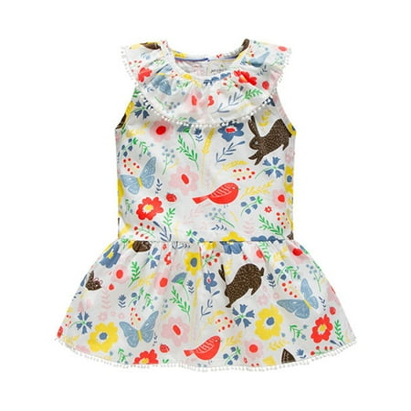 TAIAOJING Girls Floral Summer Dress Toddler Baby Kids Dresses Beach Dress Casual Clothes Cute Sundress 18-24 Months
TAIAOJING Girls Floral Summer Dress Toddler Baby Kids Dresses Beach Dress Casual Clothes Cute Sundress 18-24 Months
