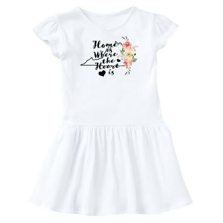 Inktastic Virginia Home is Where The Heart is with Watercolor Floral Gift Toddler Girl Dress
Inktastic Virginia Home is Where The Heart is with Watercolor Floral Gift Toddler Girl Dress
