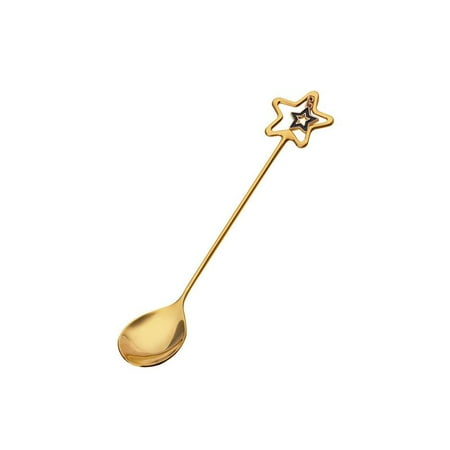 Creative Dessert Spoon Fruit Pendant Coffee Ice Cream Spoon Teaspoon Mixing Stir Spoon Table Decoration Party Gift Kitchen Tool