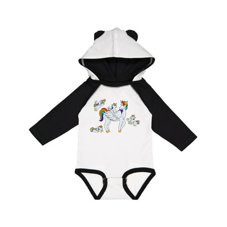 Inktastic Cute Unicorn Family Gift Baby Boy or Baby Girl Long Sleeve Bodysuit