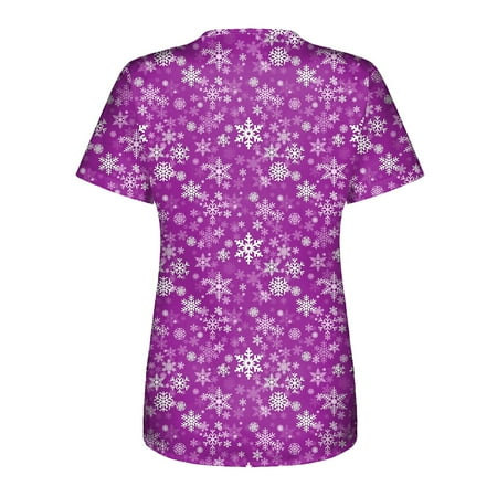 Cakiesky Women s Scrub Tops with Designs Funny V-Neck Nursing Uniforms Purple XL
Cakiesky Women s Scrub Tops with Designs Funny V-Neck Nursing Uniforms Purple XL