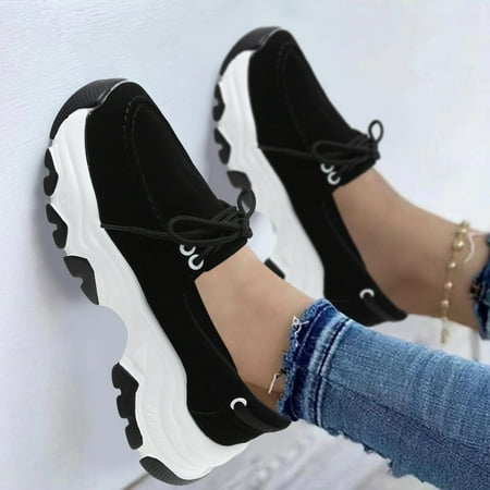 XIAQUJ Fashion All Season Women Sports Shoes Flat Bottom Non Slip Thick Bottom Platform Waterproof Upper Slip on Lace up Comfortable Solid Color Casual Style Women s Fashion Sneakers Black 6(37)
XIAQUJ Fashion All Season Women Sports Shoes Flat Bottom Non Slip Thick Bottom Platform Waterproof Upper Slip on Lace up Comfortable Solid Color Casual Style Women s Fashion Sneakers Black 6(37)