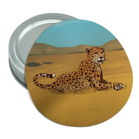 Cheetah Africa Savannah Round Rubber Non-Slip Jar Gripper Lid Opener