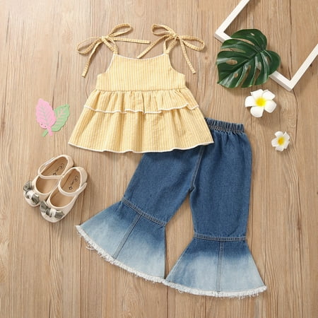 TOWED22 1st Birthday Girl Outfit Toddler Kid Baby Girls Ruffled Short Sleeve Top T-Shirt Plaid Mini Skirts A-line Dress Outfits Yellow
TOWED22 1st Birthday Girl Outfit Toddler Kid Baby Girls Ruffled Short Sleeve Top T-Shirt Plaid Mini Skirts A-line Dress Outfits Yellow
