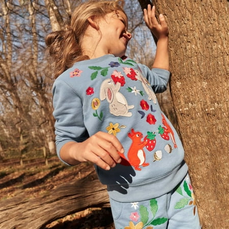 CHAOLEI Kids Toddler Baby Girls Spring Autumn Animal Print Sweatshirts Cotton Casual Crew Neck Long Sleeve Tops Pullover Sweater Shirt -Sky Blue 1-2 Years
CHAOLEI Kids Toddler Baby Girls Spring Autumn Animal Print Sweatshirts Cotton Casual Crew Neck Long Sleeve Tops Pullover Sweater Shirt -Sky Blue 1-2 Years