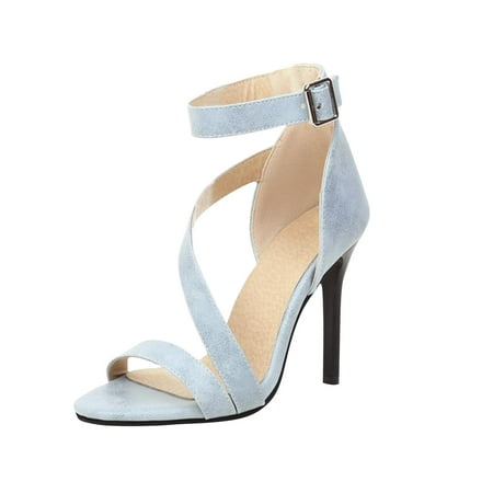 Hinvhai Womens Summer Shoes Clearance Women s Casual Sexy Banquet Open Toe Ankle Buckle Strap Super Heel Sandals Blue 5.5(36)
Hinvhai Womens Summer Shoes Clearance Women s Casual Sexy Banquet Open Toe Ankle Buckle Strap Super Heel Sandals Blue 5.5(36)