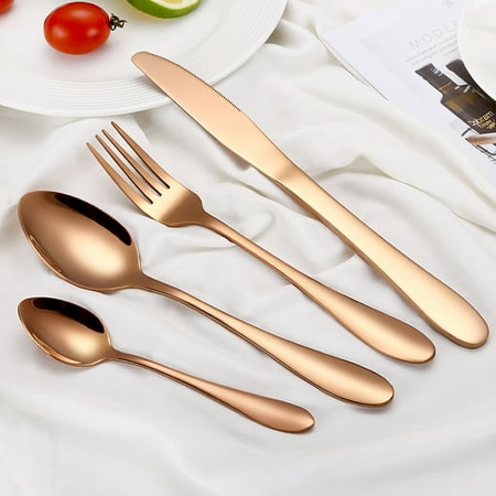 Yohome 4PCS Stainless Steel Upscale Dinnerware Flatware Cutlery fork Spoon Teaspoon RG
Yohome 4PCS Stainless Steel Upscale Dinnerware Flatware Cutlery fork Spoon Teaspoon RG