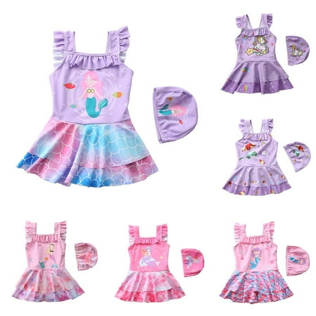 2-9T Baby Bathing Girls Suit Cartoon Kids Toddler Sling Swimwear with Swimming Cap for Children
2-9T Baby Bathing Girls Suit Cartoon Kids Toddler Sling Swimwear with Swimming Cap for Children