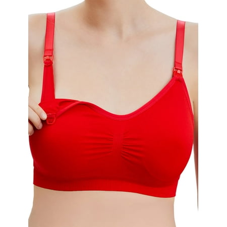 Frontwalk Women Bra Wide Shoulder Straps Bralette Wirefree Underwear Work Lightweight Bralettes Full Coverage Red XL
Frontwalk Women Bra Wide Shoulder Straps Bralette Wirefree Underwear Work Lightweight Bralettes Full Coverage Red XL