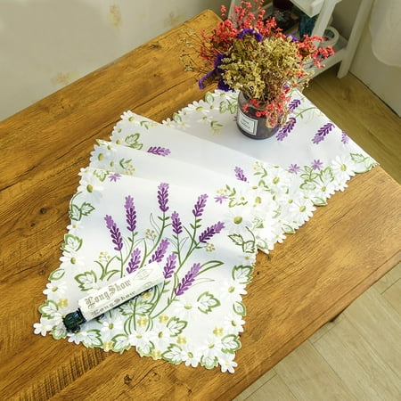 JINGT Table Runner Purple Flower Embroidery Tablecloth Table Cover Wedding Party Decor
JINGT Table Runner Purple Flower Embroidery Tablecloth Table Cover Wedding Party Decor