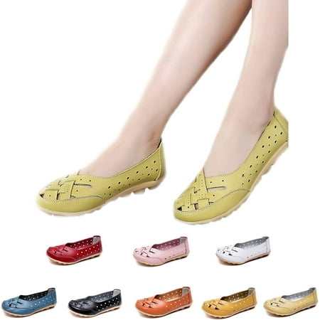 New Casual Women Shoes Comfy Slip-On Cutout Leather Loafers Flats Sandals Soft Sole Low Top Casual Walking Shoes. (US 9 Yellow)
New Casual Women Shoes Comfy Slip-On Cutout Leather Loafers Flats Sandals Soft Sole Low Top Casual Walking Shoes. (US 9 Yellow)
