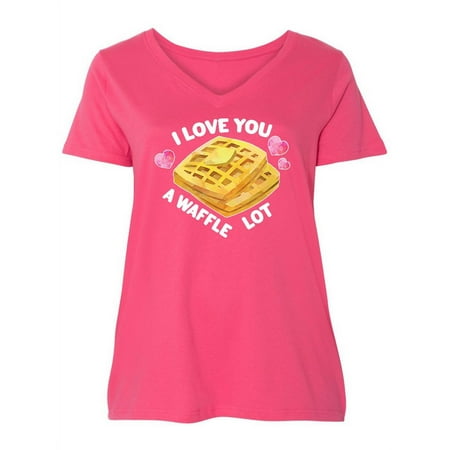 Inktastic Valentine s Day I Love You a Waffle Lot with Hearts Women s Plus Size V-Neck
Inktastic Valentine s Day I Love You a Waffle Lot with Hearts Women s Plus Size V-Neck