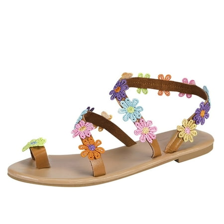 Cathalem Fashion Spring And Summer Women Sandals Flower Flat Colorful Lightweight Casual Style Beach Multicolor 37
Cathalem Fashion Spring And Summer Women Sandals Flower Flat Colorful Lightweight Casual Style Beach Multicolor 37