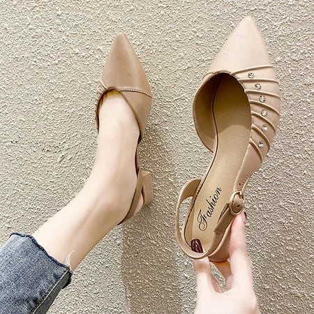 Ediodpoh New Women s Non Slip Thick Heel Rhinestone Fairy Pointed Toe Sandals in Summer Womens Sandals Khaki 7(38)
Ediodpoh New Women s Non Slip Thick Heel Rhinestone Fairy Pointed Toe Sandals in Summer Womens Sandals Khaki 7(38)