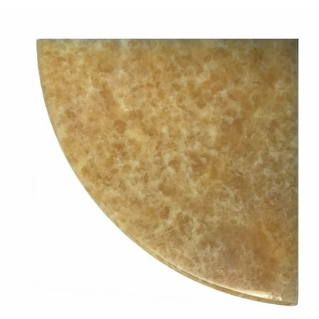 Honey Onyx Shower Corner Shelf - Polished