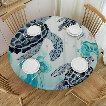Palnkart Jellyfish Sea Animals Ocean Round Table Cover Stain Resistant Washable Indoor Outdoor Tablecloth Kitchen Dining Wedding Parties Waterproof 100% Polyester Fiber 54-58
Palnkart Jellyfish Sea Animals Ocean Round Table Cover Stain Resistant Washable Indoor Outdoor Tablecloth Kitchen Dining Wedding Parties Waterproof 100% Polyester Fiber 54-58