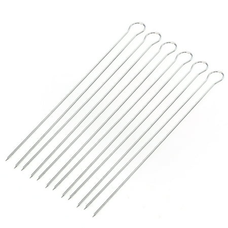 6pcs Stainless Steel BBQ Skewer Set Reusable Kebob Skewers Grilling Sticks Barbecue Roast Needles
6pcs Stainless Steel BBQ Skewer Set Reusable Kebob Skewers Grilling Sticks Barbecue Roast Needles