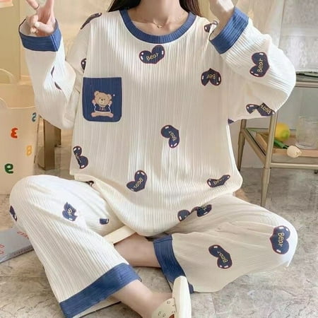 CoCopeaunt 100% Cotton Women Pajama Set Summer Sleepwear Long Cute Pijamas Girls Homewear Short Pants Cartoon Home Clothes Pyjama Cartoon
CoCopeaunt 100% Cotton Women Pajama Set Summer Sleepwear Long Cute Pijamas Girls Homewear Short Pants Cartoon Home Clothes Pyjama Cartoon