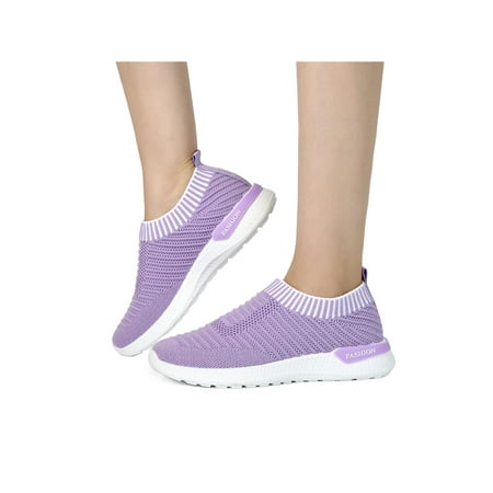 Fangasis Womens Sock Sneaker Slip On Sneakers Breathable Walking Shoes Ladies Casual Shoe Workout Fashion Memory Foam Flats Purple 5.5
Fangasis Womens Sock Sneaker Slip On Sneakers Breathable Walking Shoes Ladies Casual Shoe Workout Fashion Memory Foam Flats Purple 5.5