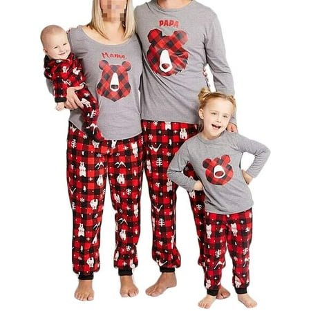Hirigin Family Christmas Matching Sets Cute Polar Bear Print Top and Elastic Plaid Trousers Two Piece Set
Hirigin Family Christmas Matching Sets Cute Polar Bear Print Top and Elastic Plaid Trousers Two Piece Set