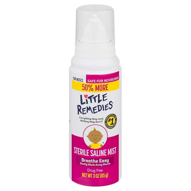 Little Remedies Sterile Saline Nasal Mist, Safe for Newborns, 3 FL OZ
