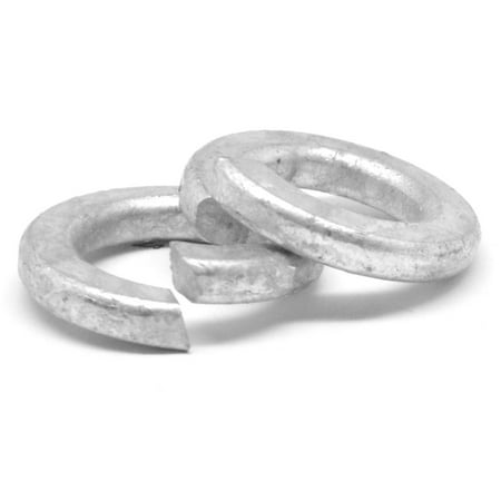 1/2 Regular Split Lockwasher Medium Carbon Steel Hot Dip Galvanized Pk 1750