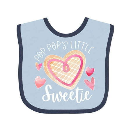 Inktastic Pop Pop s Little Sweetie with Pink Heart Cookie Gift Baby Boy or Baby Girl Bib
Inktastic Pop Pop s Little Sweetie with Pink Heart Cookie Gift Baby Boy or Baby Girl Bib