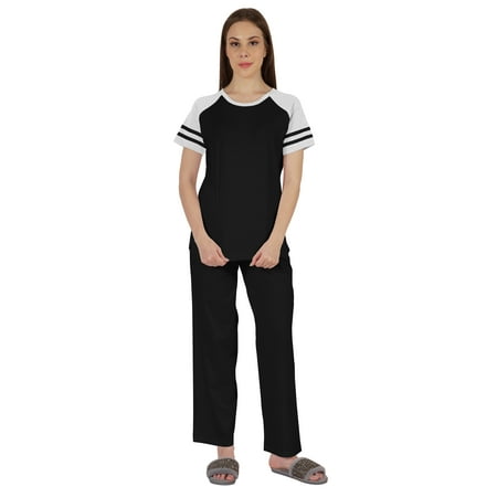 Inkmeso Solid Sleepwear Pajama Set For WoMen s Raglan Sleeve Nightwear Pj Loungewear Sets
Inkmeso Solid Sleepwear Pajama Set For WoMen s Raglan Sleeve Nightwear Pj Loungewear Sets