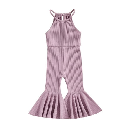 Baby Kid Girls Jumpsuit 12 18 24M 3 4T Sleeveless Solid Summer Long Flare Pants for Party Casual
Baby Kid Girls Jumpsuit 12 18 24M 3 4T Sleeveless Solid Summer Long Flare Pants for Party Casual