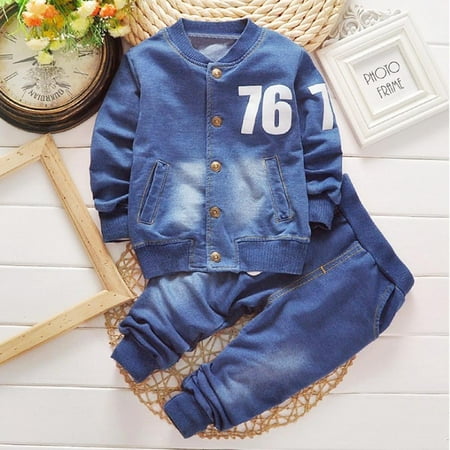 Toddler Baby Boy Girl Letters Printed Denim Tops Pants Outfits Clothes Set 2-3 Years
Toddler Baby Boy Girl Letters Printed Denim Tops Pants Outfits Clothes Set 2-3 Years