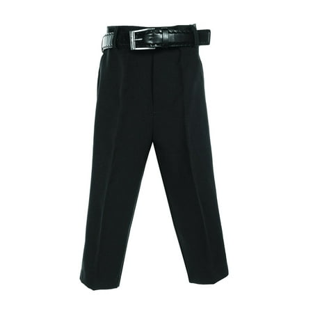 Avery Hill Boys Flat Front Dress Pants with Belt (Toddler Little Boys Big Boys)